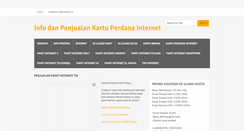 Desktop Screenshot of kartuinternetmurah.com